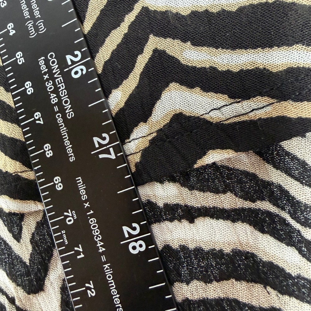 Vintage Jaclyn Smith Zebra Print High-Low Rayon Maxi Skirt XXL NWT Animal Print - Picture 10 of 11